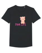 PINK LIFE  Tricou mânecă scurtă guler larg Bărbat Skater