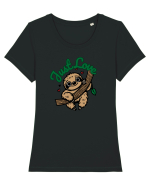 Just Love  Tricou mânecă scurtă guler larg fitted Damă Expresser