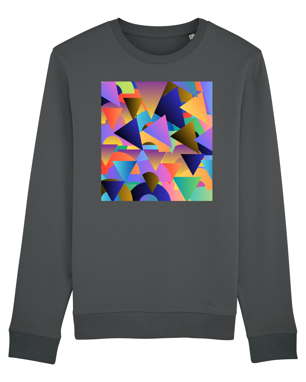 Bluză mânecă lungă Unisex Rise Anthracite