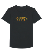Merry & chill  Tricou mânecă scurtă guler larg Bărbat Skater