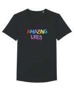 Ameizing life Tricou mânecă scurtă guler larg Bărbat Skater