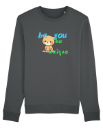 Be you, be uniqe  Bluză mânecă lungă Unisex Rise