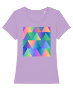 Abstract  Tricou mânecă scurtă guler larg fitted Damă Expresser