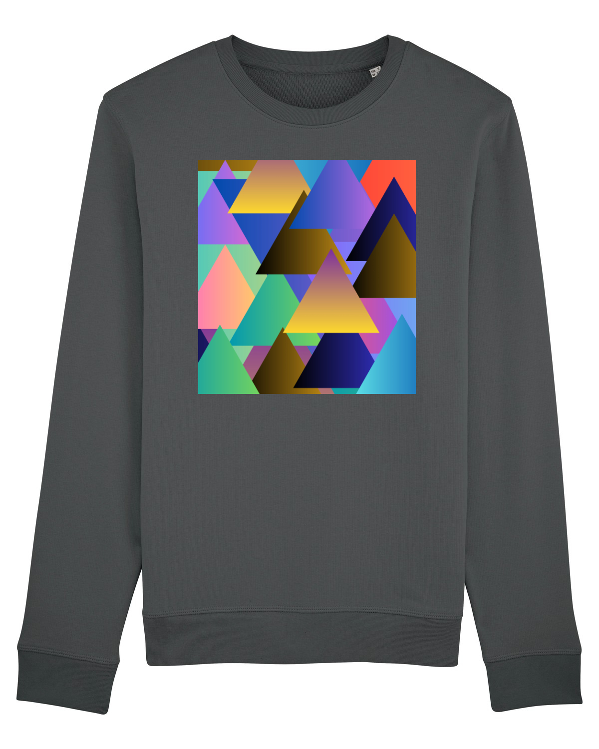 Bluză mânecă lungă Unisex Rise Anthracite