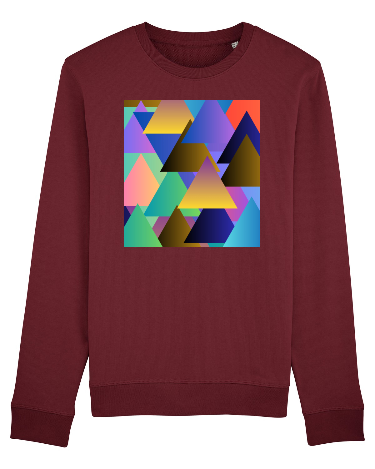 Bluză mânecă lungă Unisex Rise Burgundy