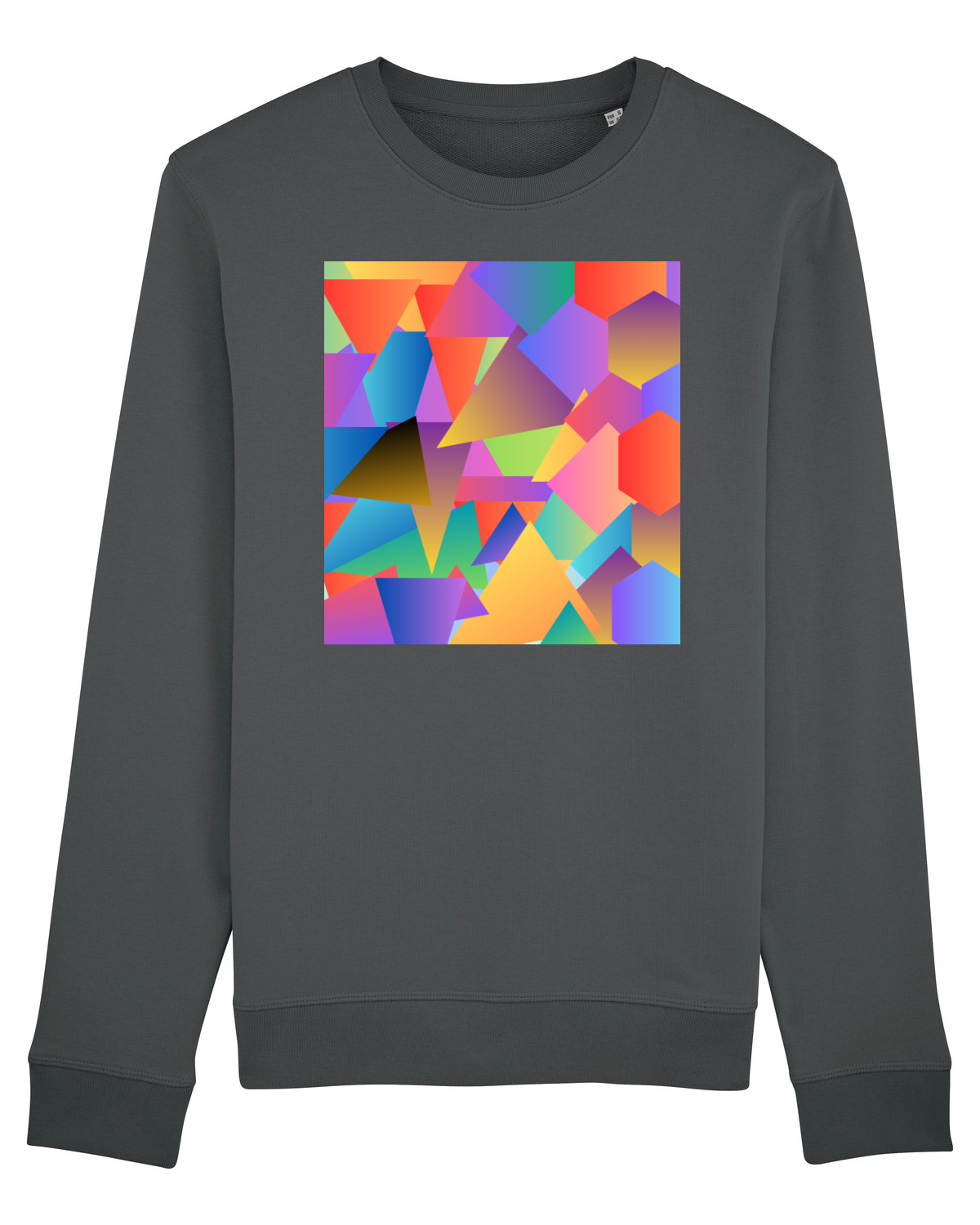 Bluză mânecă lungă Unisex Rise Anthracite