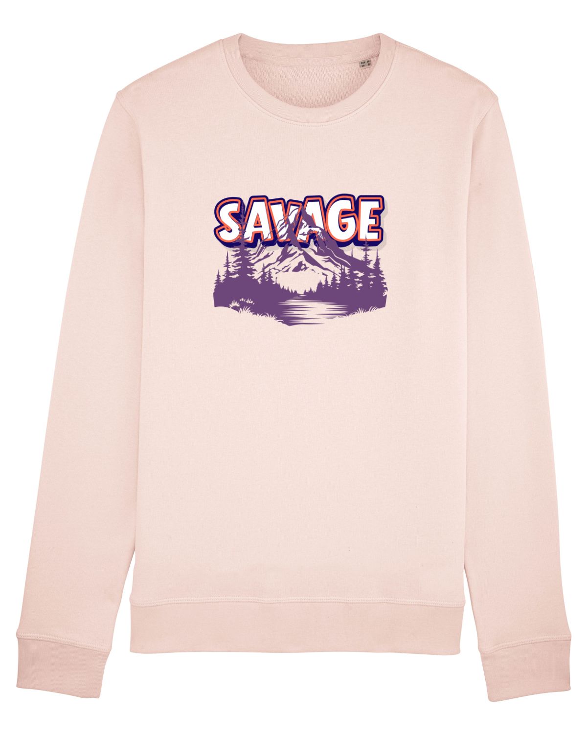 Bluză mânecă lungă Unisex Rise Candy Pink