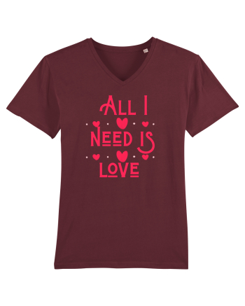 All i need is love Burgundy