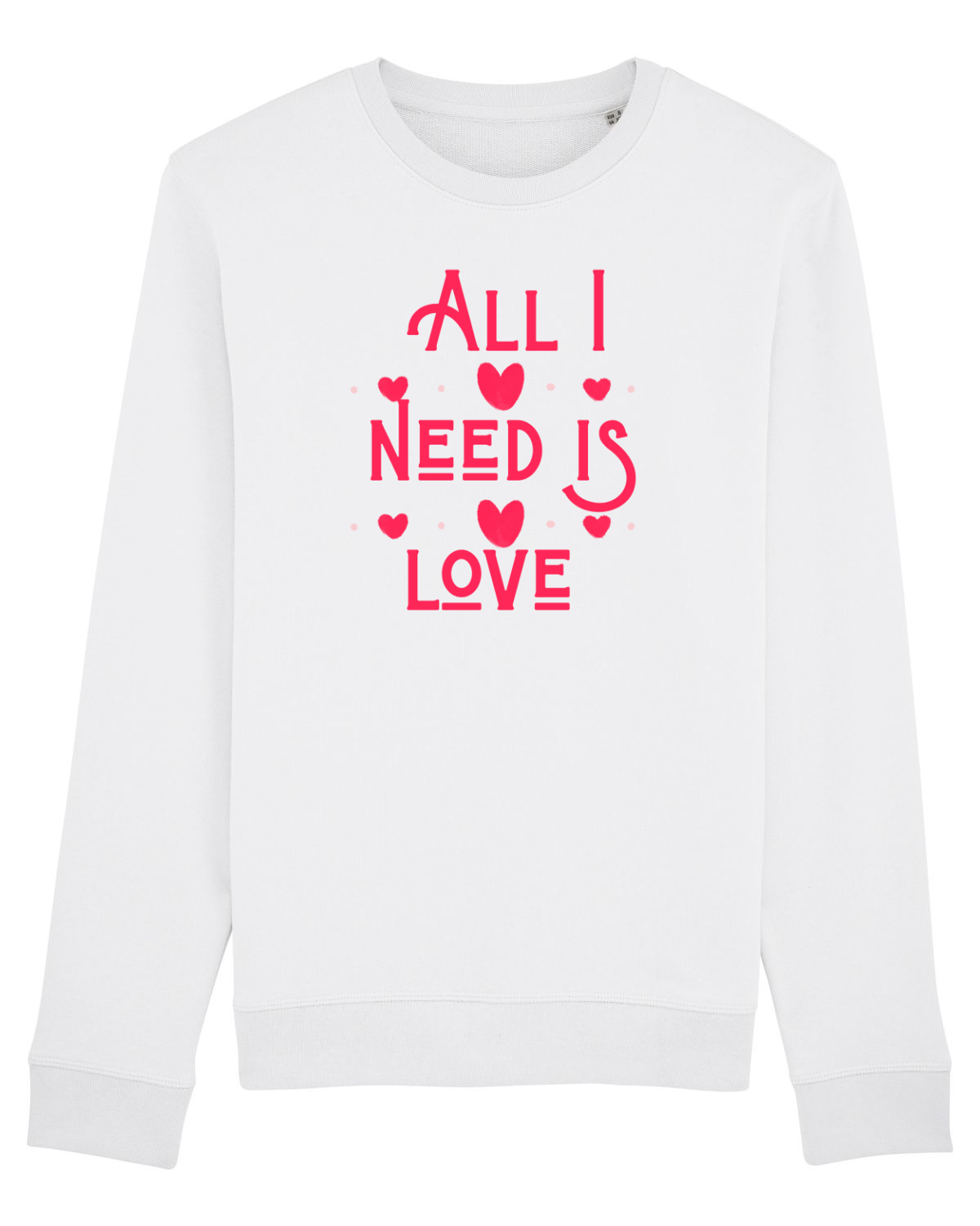 Bluză mânecă lungă Unisex Rise White