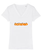 Pumpkin  Tricou mânecă scurtă guler V Damă Evoker