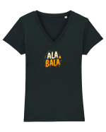 ALA BALA PORTOCALA  2 - jocurile copilariei Tricou mânecă scurtă guler V Damă Evoker
