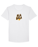 ALA BALA PORTOCALA  3 - jocurile copilariei Tricou mânecă scurtă guler larg Bărbat Skater