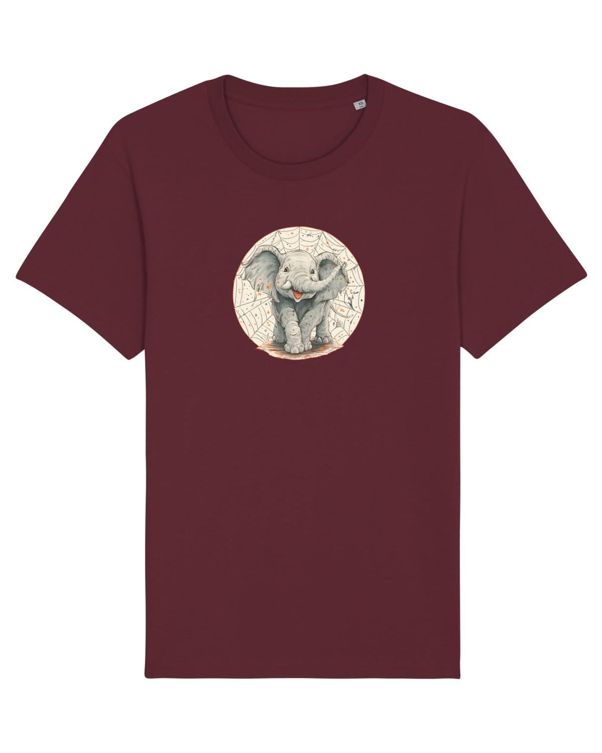Tricou mânecă scurtă Unisex Rocker Burgundy