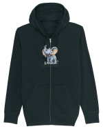 ELEFANT DRAGALAS SIMPATIC  When you face what you fear most Hanorac cu fermoar Unisex Connector