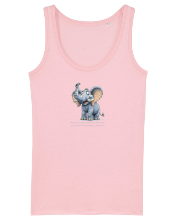 ELEFANT DRAGALAS SIMPATIC  When you face what you fear most Cotton Pink