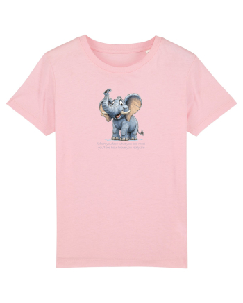 ELEFANT DRAGALAS SIMPATIC  When you face what you fear most Cotton Pink