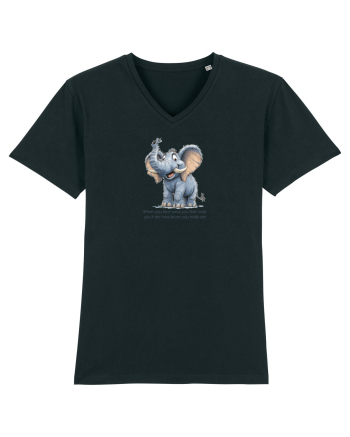 ELEFANT DRAGALAS SIMPATIC  When you face what you fear most Black