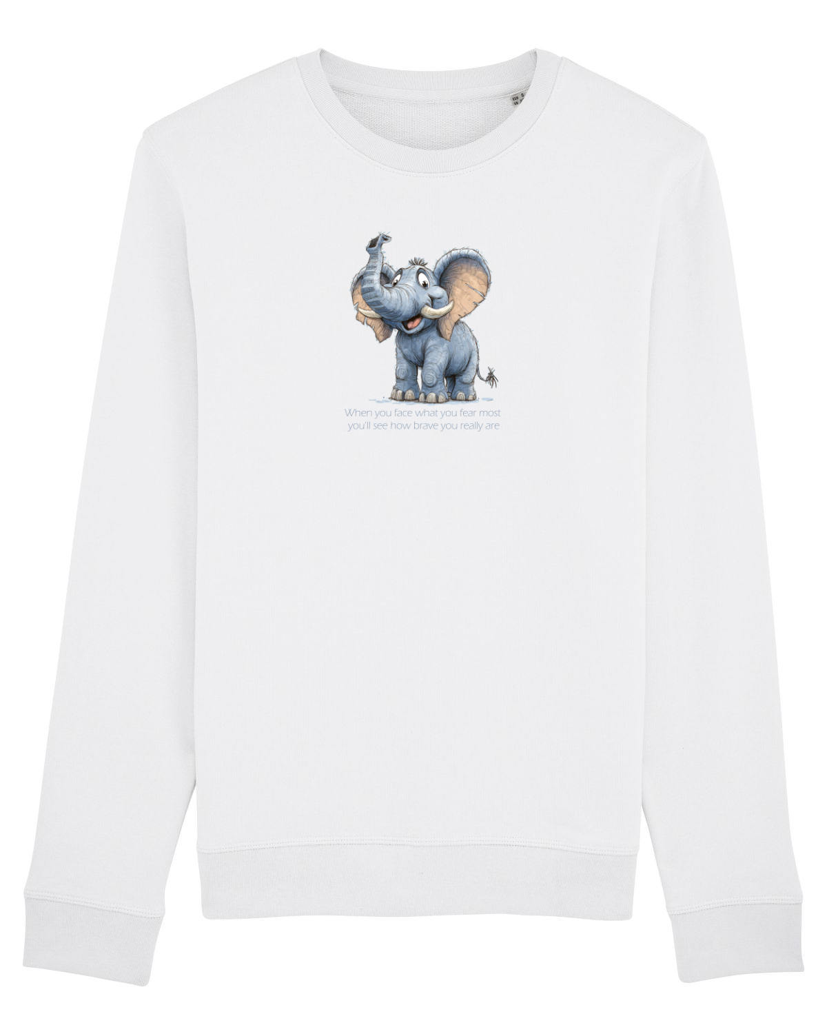 Bluză mânecă lungă Unisex Rise White