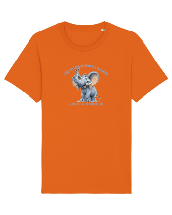CAND ITI INFRUNTI FRICA CEA MAI MARE - AFLI CAT DE CURAJOS ESTI elefant Bright Orange
