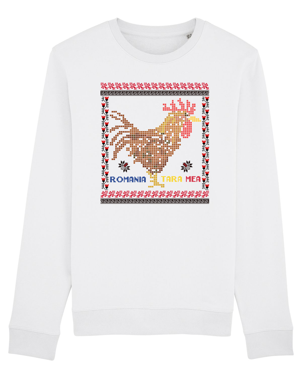 Bluză mânecă lungă Unisex Rise White