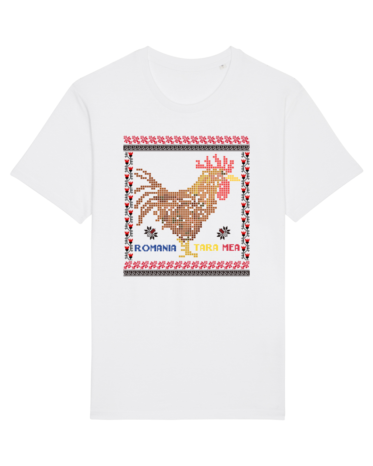 Tricou mânecă scurtă Unisex Rocker White