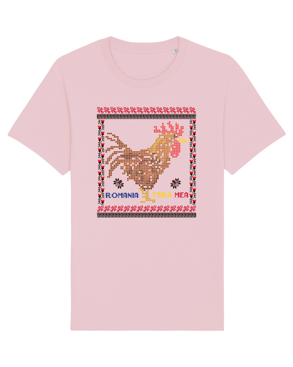 Tricou mânecă scurtă Unisex Rocker Cotton Pink