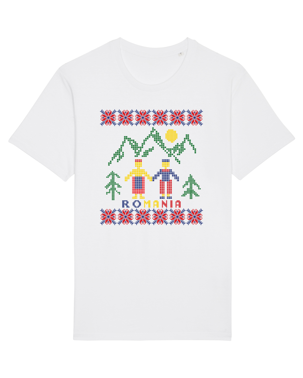 Tricou mânecă scurtă Unisex Rocker White