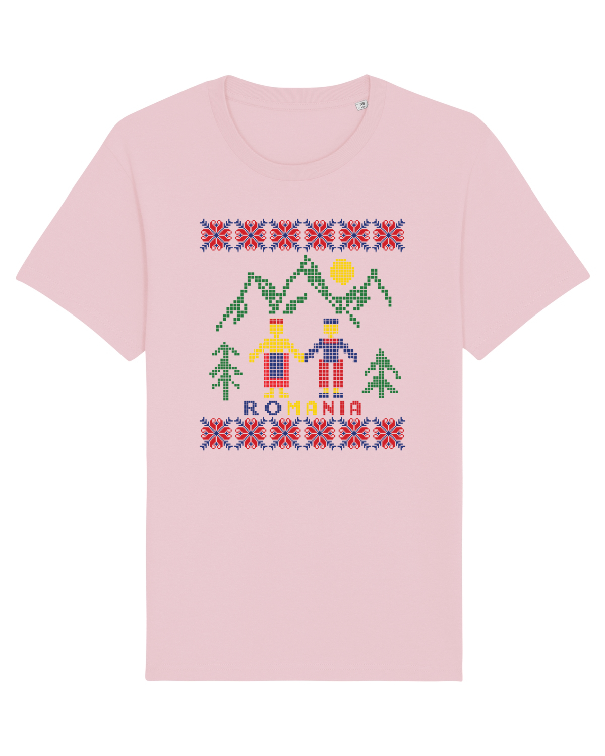Tricou mânecă scurtă Unisex Rocker Cotton Pink
