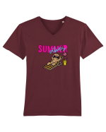 Summer vibes  Tricou mânecă scurtă guler V Bărbat Presenter