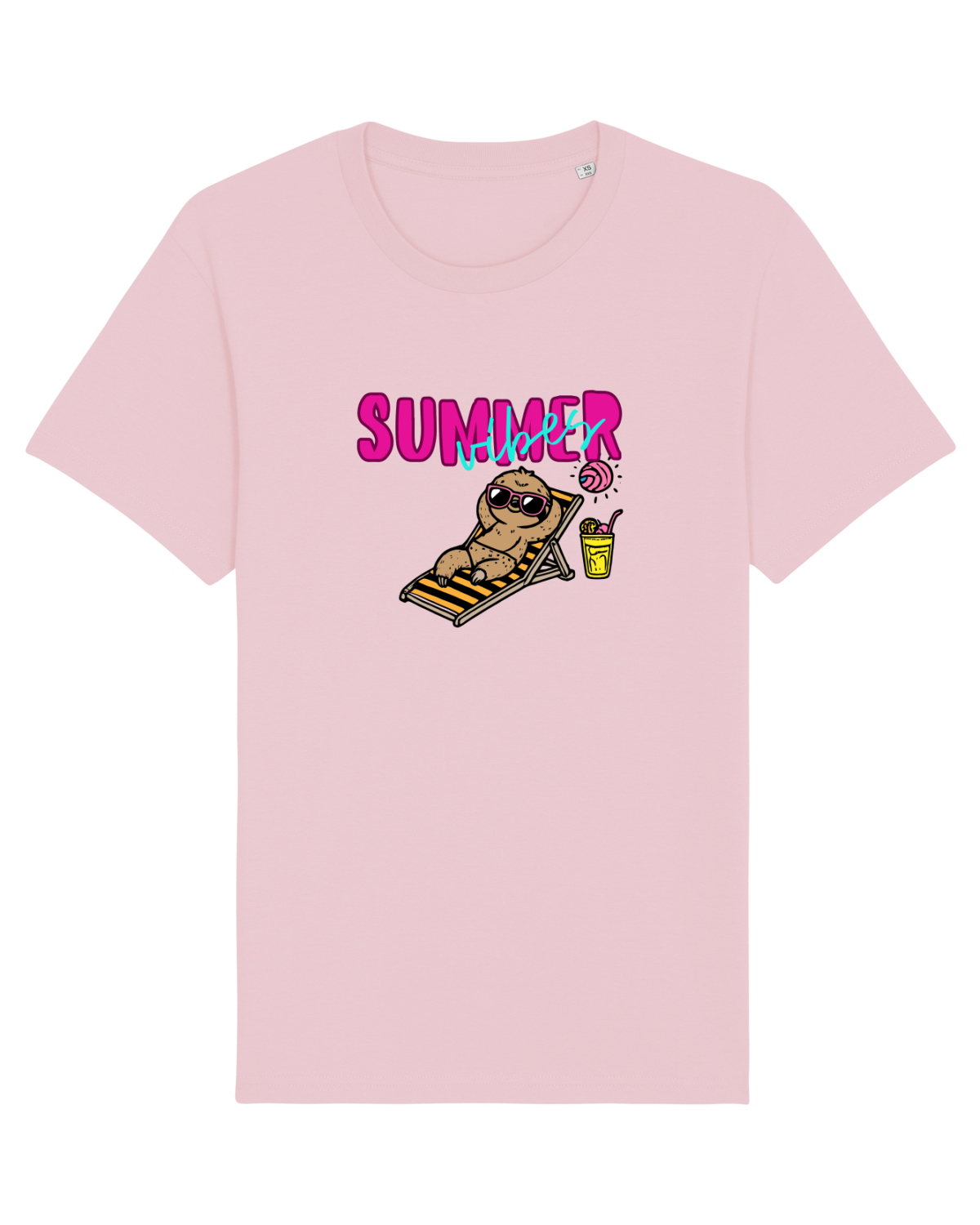 Tricou mânecă scurtă Unisex Rocker Cotton Pink