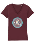 Bufnita  Tricou mânecă scurtă guler V Damă Evoker
