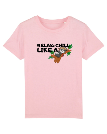 Relax&,chill like a panda Cotton Pink