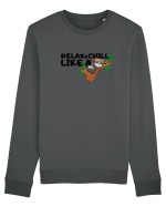 Relax&,chill like a panda Bluză mânecă lungă Unisex Rise
