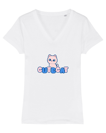 Cute cat White