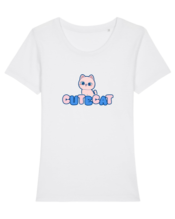 Cute cat White