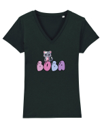 Boba Tricou mânecă scurtă guler V Damă Evoker