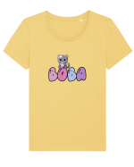 Boba Tricou mânecă scurtă guler larg fitted Damă Expresser