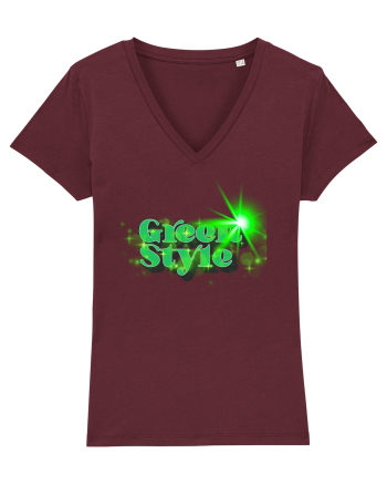 Green style Burgundy