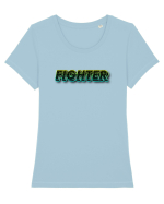 Fighter  Tricou mânecă scurtă guler larg fitted Damă Expresser