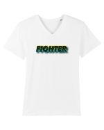 Fighter  Tricou mânecă scurtă guler V Bărbat Presenter