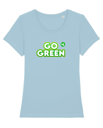 Go green  Sky Blue