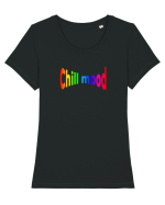 Chill mood Tricou mânecă scurtă guler larg fitted Damă Expresser