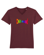 Chill mood Tricou mânecă scurtă guler V Bărbat Presenter