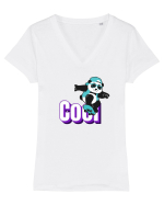 Cool Tricou mânecă scurtă guler V Damă Evoker