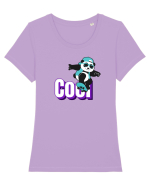 Cool Tricou mânecă scurtă guler larg fitted Damă Expresser