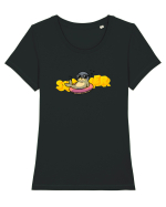 Summer  Tricou mânecă scurtă guler larg fitted Damă Expresser