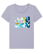 Gamer  Tricou mânecă scurtă guler larg fitted Damă Expresser