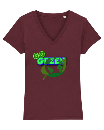 Go green  Burgundy