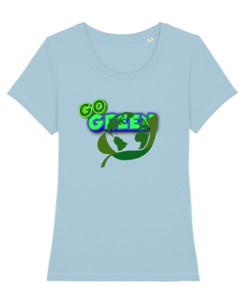 Go green  Sky Blue