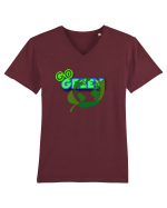 Go green  Tricou mânecă scurtă guler V Bărbat Presenter
